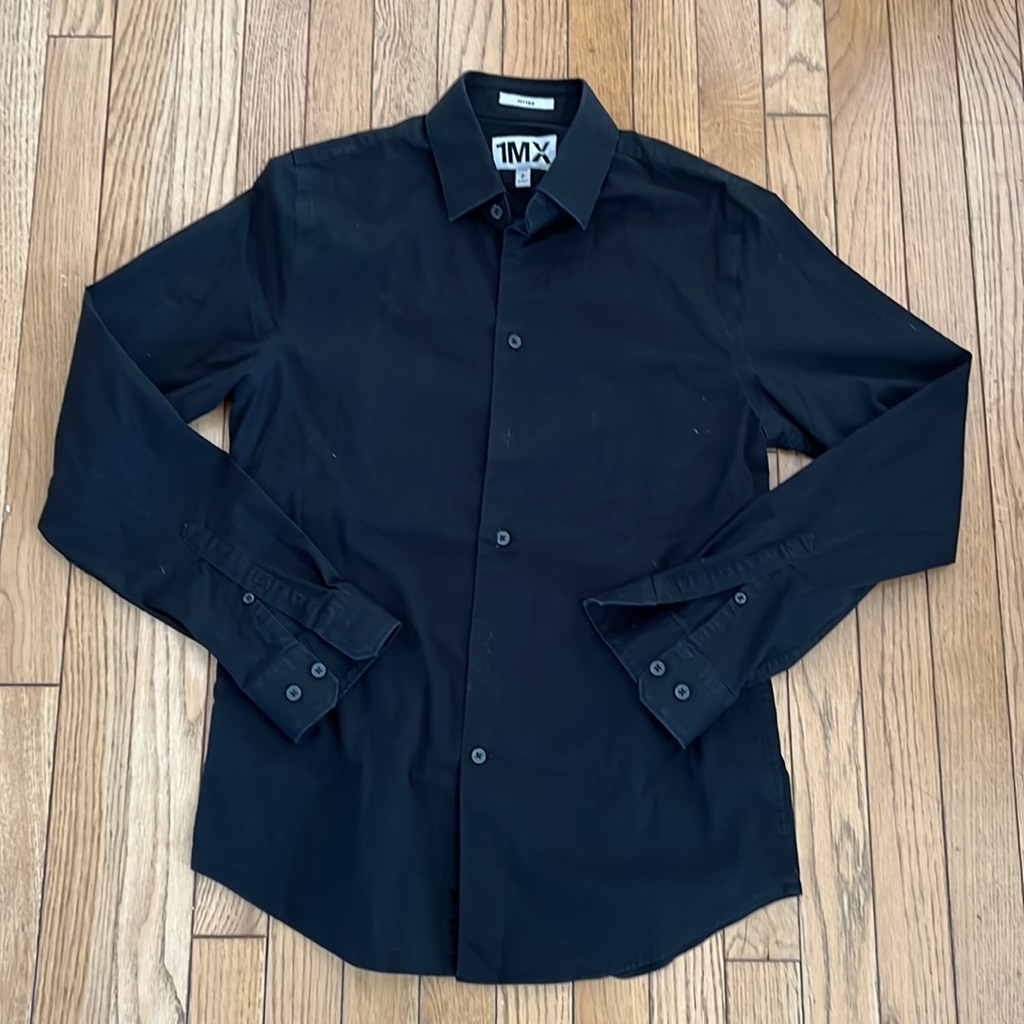 Black Express Button Down